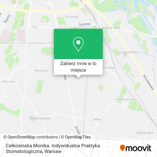 Mapa Całkosinska Monika. Indywidualna Praktyka Stomatologiczna