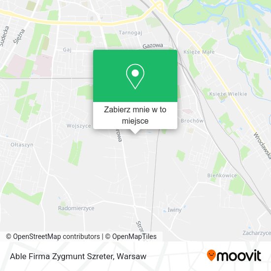 Mapa Able Firma Zygmunt Szreter