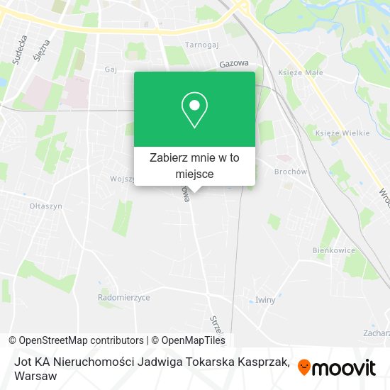 Mapa Jot KA Nieruchomości Jadwiga Tokarska Kasprzak