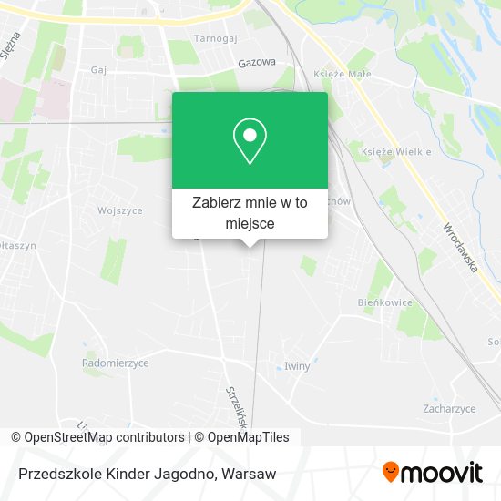 Mapa Przedszkole Kinder Jagodno