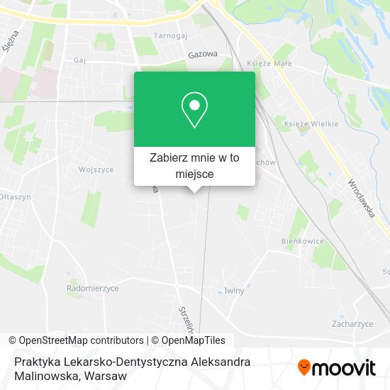 Mapa Praktyka Lekarsko-Dentystyczna Aleksandra Malinowska