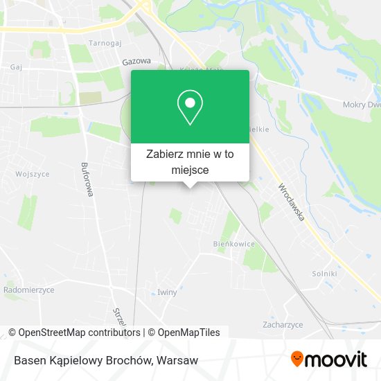 Mapa Basen Kąpielowy Brochów