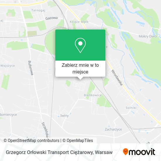 Mapa Grzegorz Orłowski Transport Ciężarowy