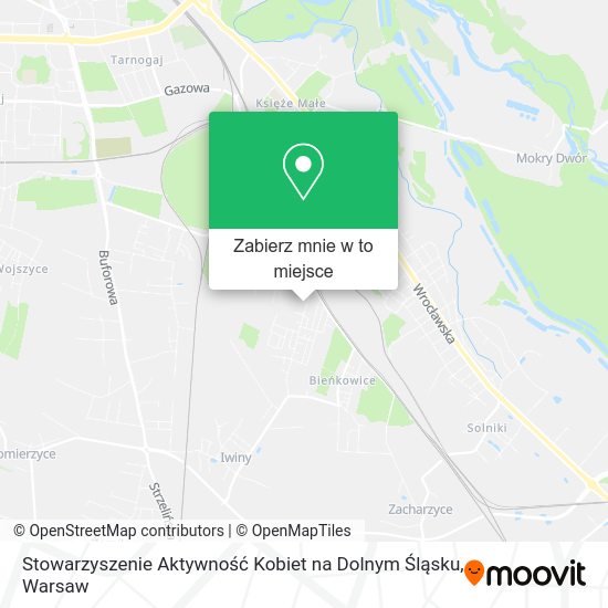 Mapa Stowarzyszenie Aktywność Kobiet na Dolnym Śląsku