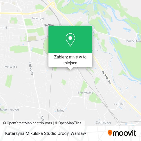 Mapa Katarzyna Mikulska Studio Urody