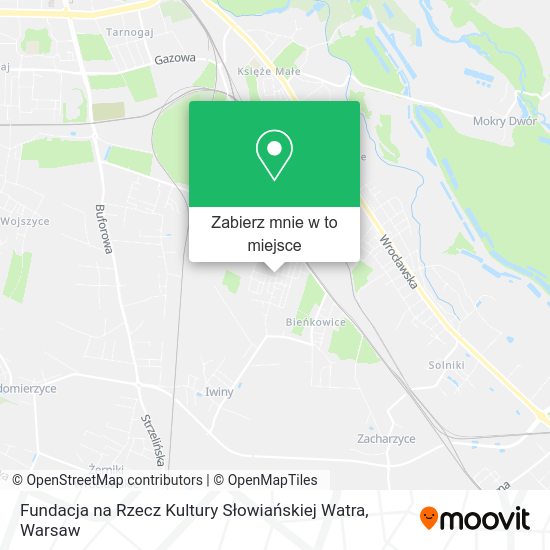 Mapa Fundacja na Rzecz Kultury Słowiańskiej Watra