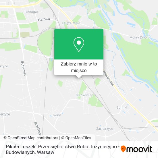 Mapa Pikuła Leszek. Przedsiębiorstwo Robót Inżynieryjno - Budowlanych