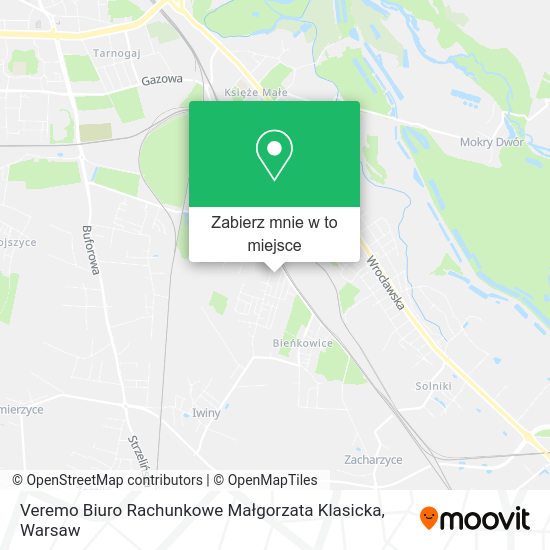 Mapa Veremo Biuro Rachunkowe Małgorzata Klasicka