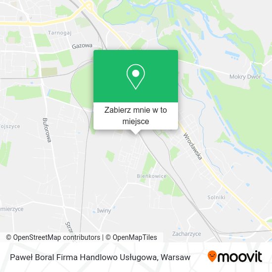 Mapa Paweł Boral Firma Handlowo Usługowa