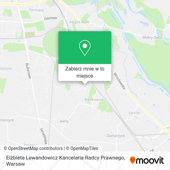 Mapa Elżbieta Lewandowicz Kancelaria Radcy Prawnego