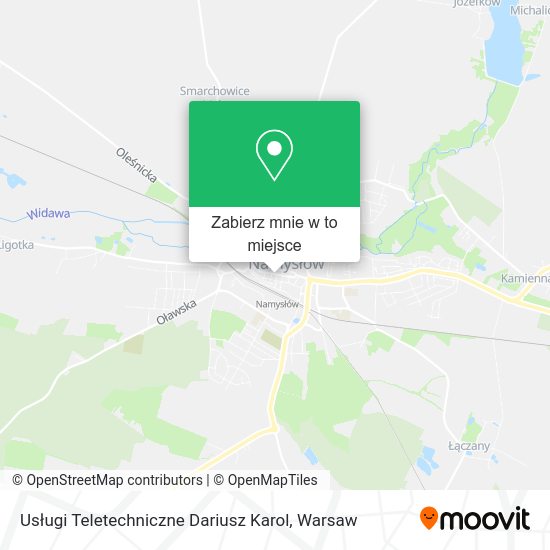 Mapa Usługi Teletechniczne Dariusz Karol