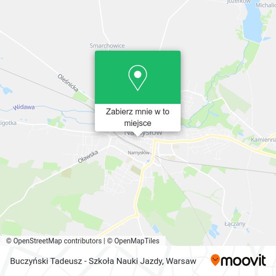 Mapa Buczyński Tadeusz - Szkoła Nauki Jazdy