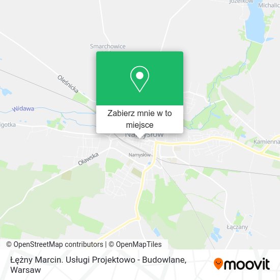 Mapa Łężny Marcin. Usługi Projektowo - Budowlane