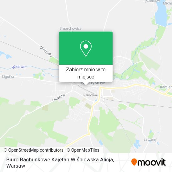 Mapa Biuro Rachunkowe Kajetan Wiśniewska Alicja