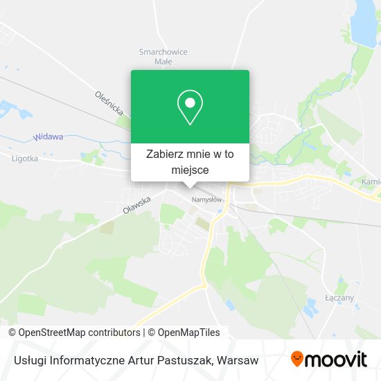 Mapa Usługi Informatyczne Artur Pastuszak