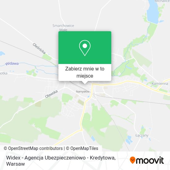 Mapa Widex - Agencja Ubezpieczeniowo - Kredytowa