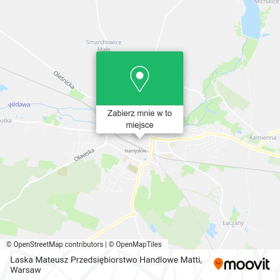 Mapa Laska Mateusz Przedsiębiorstwo Handlowe Matti