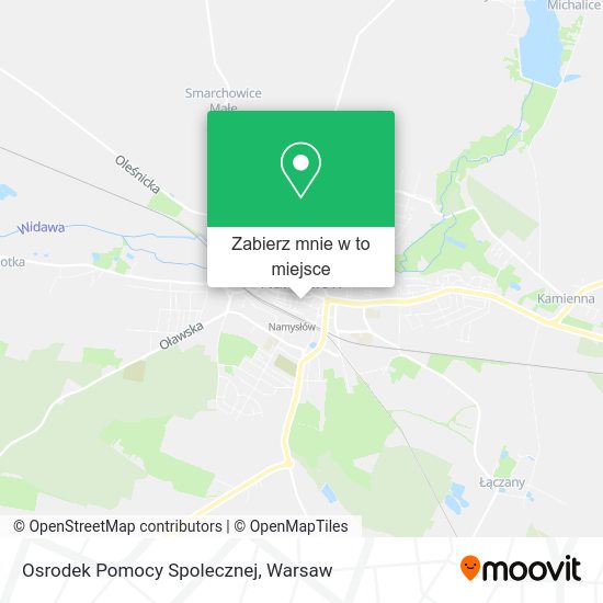 Mapa Osrodek Pomocy Spolecznej