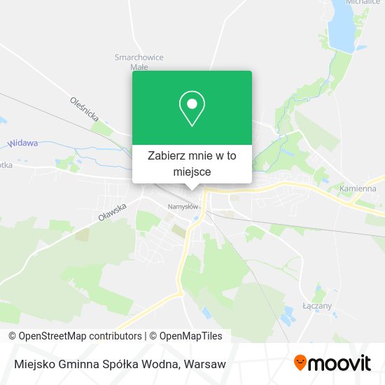 Mapa Miejsko Gminna Spółka Wodna