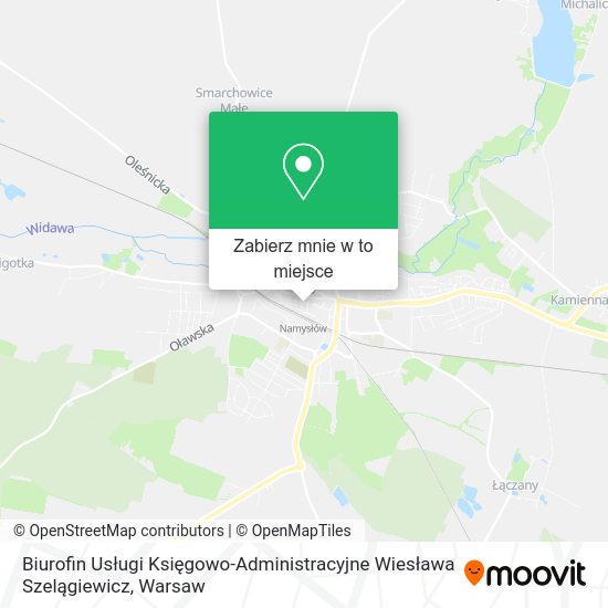 Mapa Biurofin Usługi Księgowo-Administracyjne Wiesława Szelągiewicz