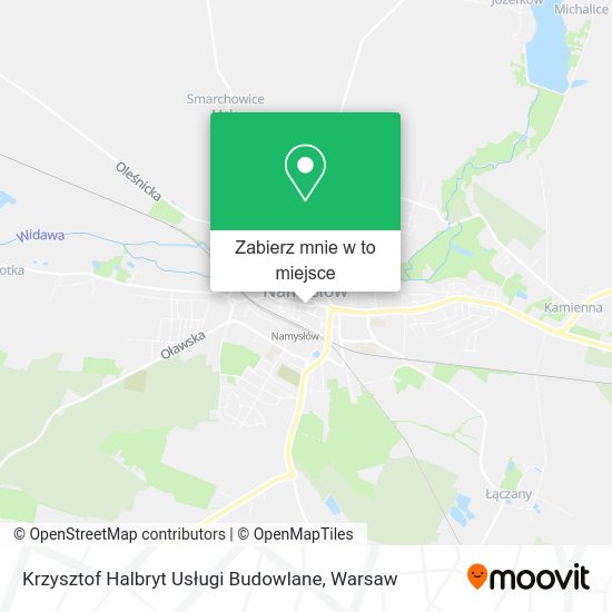 Mapa Krzysztof Halbryt Usługi Budowlane