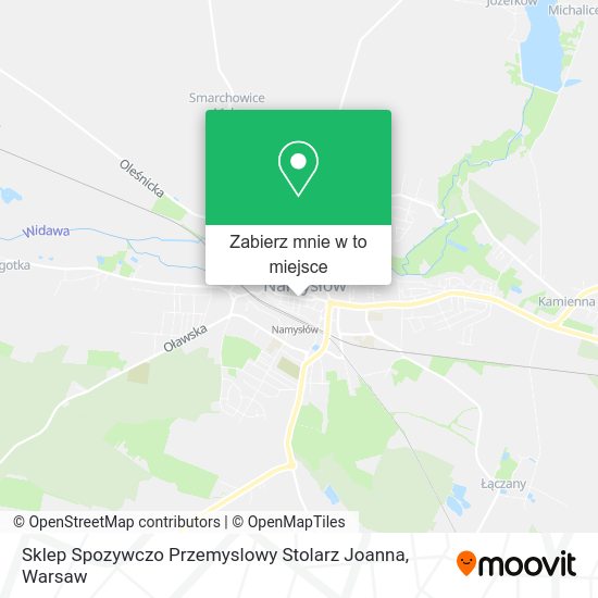 Mapa Sklep Spozywczo Przemyslowy Stolarz Joanna