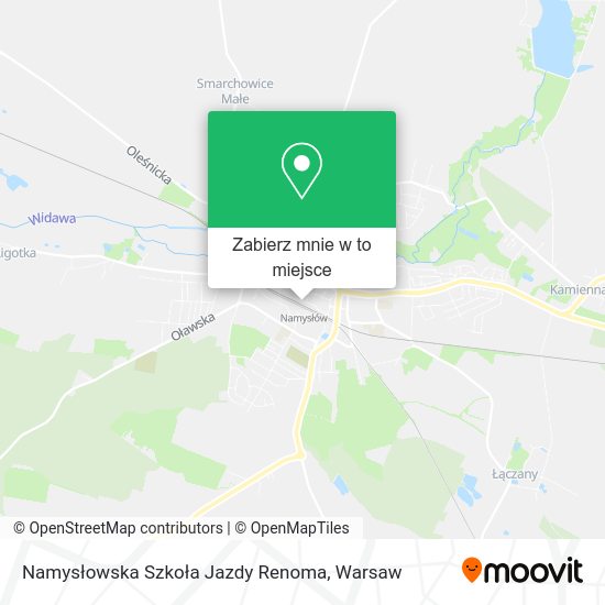 Mapa Namysłowska Szkoła Jazdy Renoma