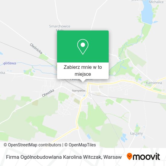 Mapa Firma Ogólnobudowlana Karolina Witczak