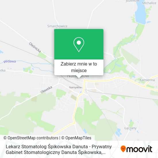 Mapa Lekarz Stomatolog Śpikowska Danuta - Prywatny Gabinet Stomatologiczny Danuta Śpikowska