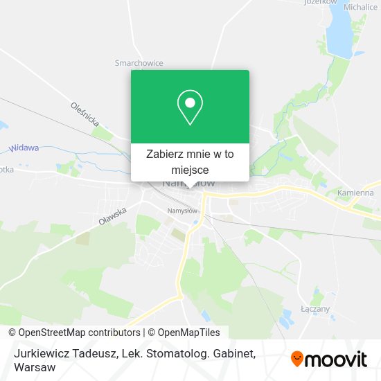 Mapa Jurkiewicz Tadeusz, Lek. Stomatolog. Gabinet