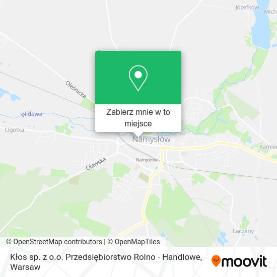 Mapa Kłos sp. z o.o. Przedsiębiorstwo Rolno - Handlowe