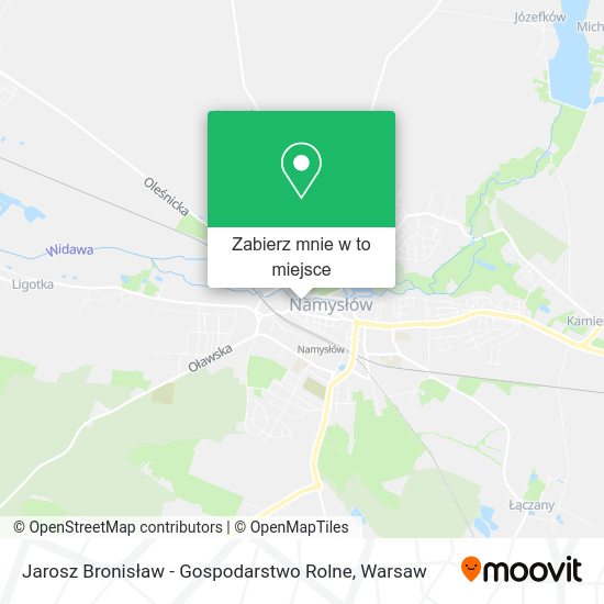 Mapa Jarosz Bronisław - Gospodarstwo Rolne