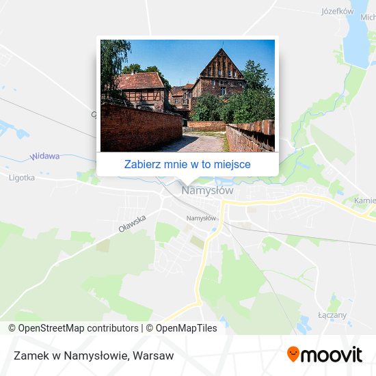 Mapa Zamek w Namysłowie