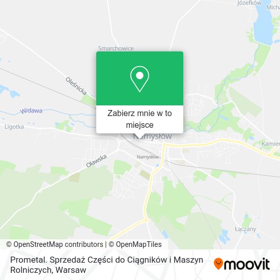 Mapa Prometal. Sprzedaż Części do Ciągników i Maszyn Rolniczych