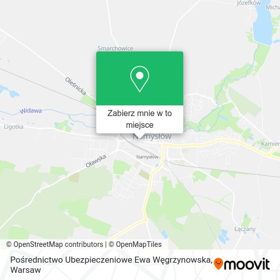 Mapa Pośrednictwo Ubezpieczeniowe Ewa Węgrzynowska