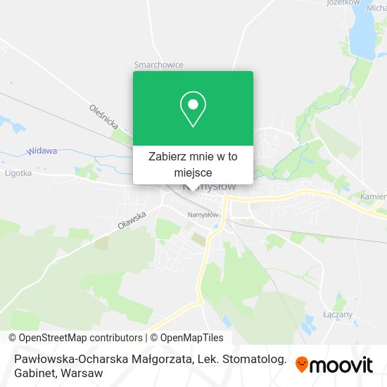 Mapa Pawłowska-Ocharska Małgorzata, Lek. Stomatolog. Gabinet