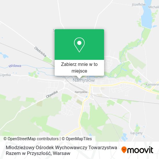 Mapa Młodzieżowy Ośrodek Wychowawczy Towarzystwa Razem w Przyszłość