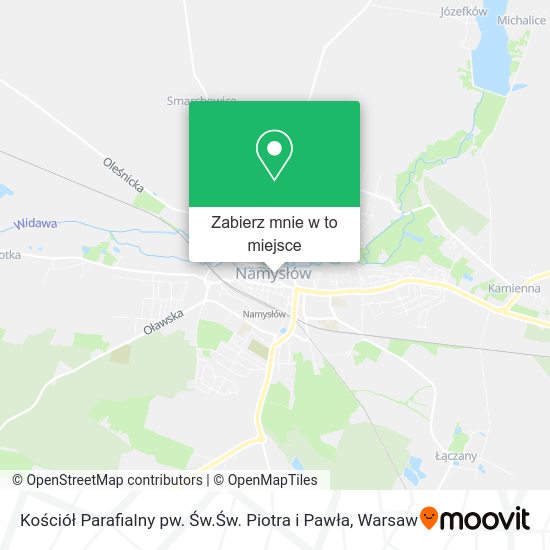 Mapa Kościół Parafialny pw. Św.Św. Piotra i Pawła