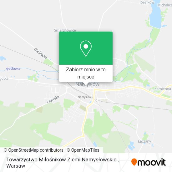 Mapa Towarzystwo Miłośników Ziemi Namysłowskiej