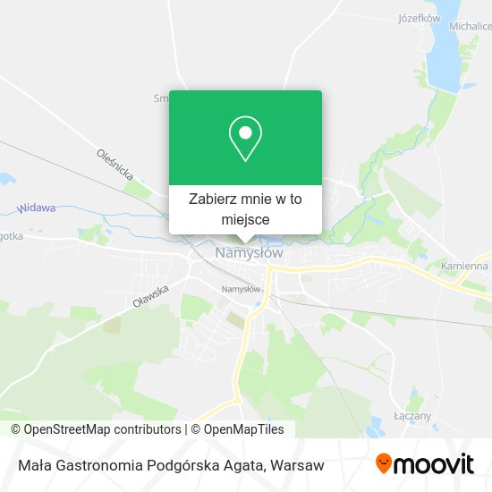 Mapa Mała Gastronomia Podgórska Agata