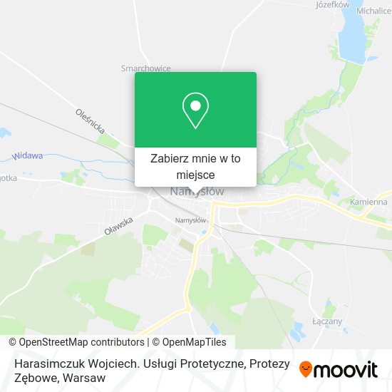 Mapa Harasimczuk Wojciech. Usługi Protetyczne, Protezy Zębowe