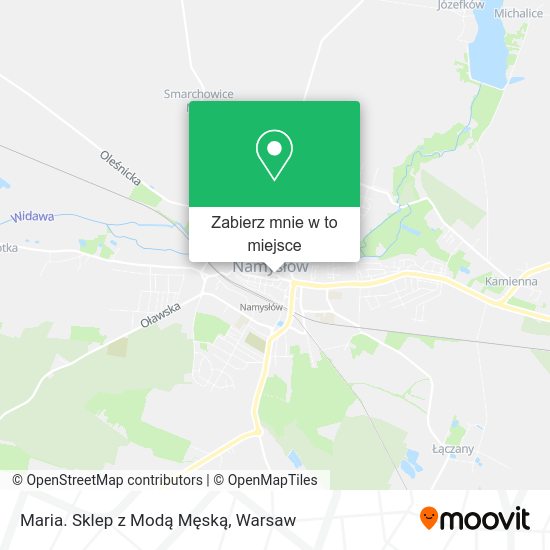 Mapa Maria. Sklep z Modą Męską