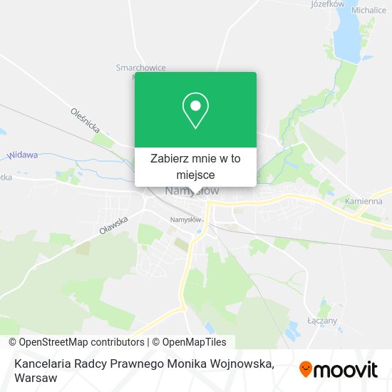 Mapa Kancelaria Radcy Prawnego Monika Wojnowska