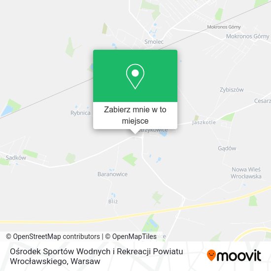 Mapa Ośrodek Sportów Wodnych i Rekreacji Powiatu Wrocławskiego