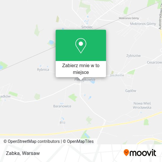 Mapa Zabka