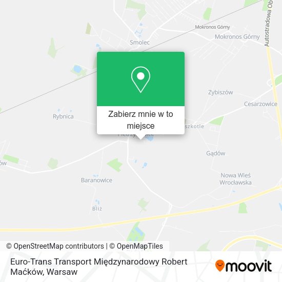 Mapa Euro-Trans Transport Międzynarodowy Robert Maćków