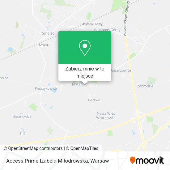 Mapa Access Prime Izabela Miłodrowska