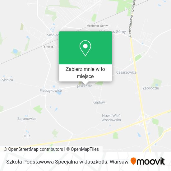 Mapa Szkoła Podstawowa Specjalna w Jaszkotlu