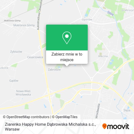 Mapa Ziarenko Happy Home Dąbrowska Michalska s.c.