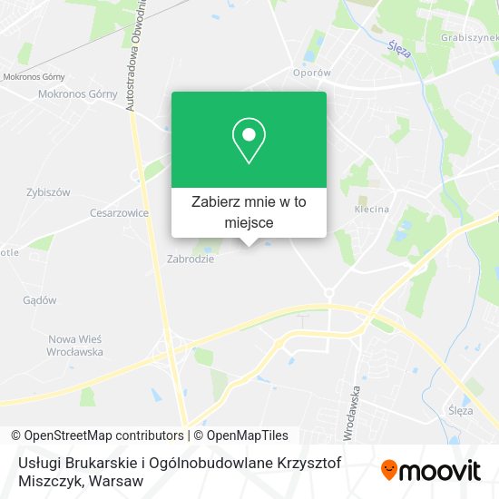 Mapa Usługi Brukarskie i Ogólnobudowlane Krzysztof Miszczyk